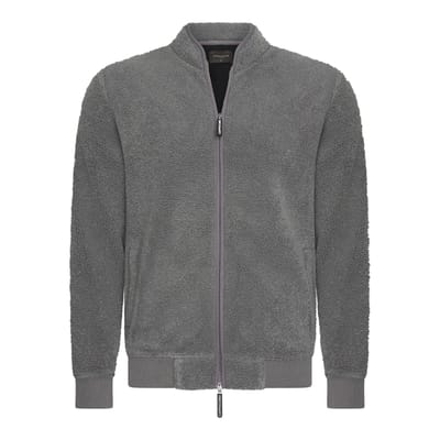 Cappuccino Italia - Heren Vest Sherpa Fleece Vest - Grijs - Maat M