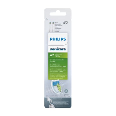 Philips Sonicare W2 Optimal White HX6062/10 - Opzetborstel - Wittere tanden - 2 stuks