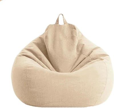 Grote Zitzak - Fauteuil Zonder Vulling - Ontspannen Binnen Buiten - Ergonomisch Ontworpen - 100 x 120 cm - Lichtbruin
