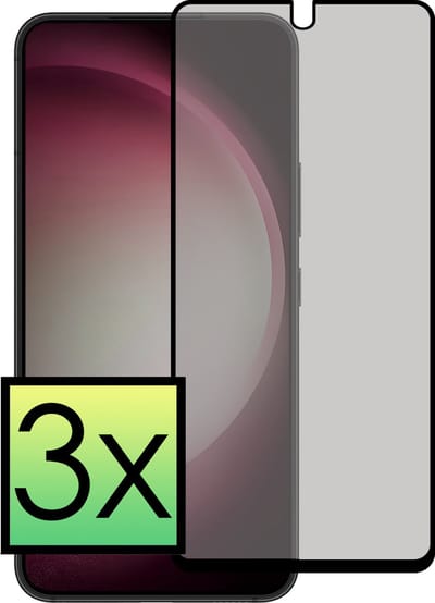 Screenprotector - 3 Stuks - Geschikt voor Samsung Galaxy S23 - Privacy Filter - Beschermglas - Gehard Glas - Tempered Glass - Screen Protector - Anti Spy - Full Display Cover
