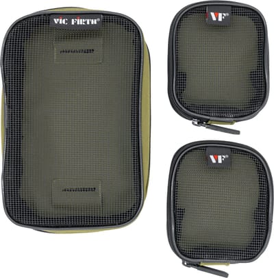 VIC FIRTH Bag, Accessory Pouch Set, 3 pcs - 3-delig etui set voor drums