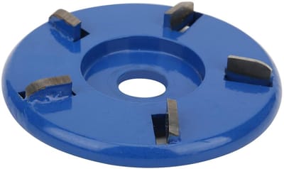 Houtsnijschijf - 5 Tanden Schijf - Houtbewerking Polijsten - Gelegeerd Staal - 9 cm Diameter - Blauw