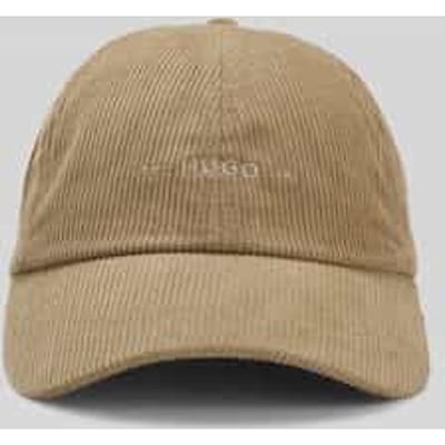 cap van puur katoen met labelstitching