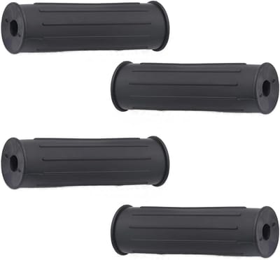 Kruiwagengrepen - Reserve handvatten - Verplaatsen van lasten - Universeel antislip ontwerp - 4 stuks 32 mm - Zwart