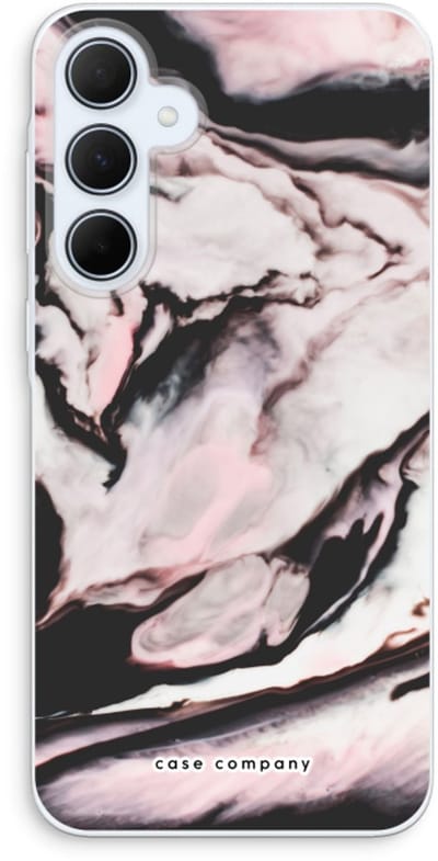 Case Company® - Hoesje geschikt voor Samsung Galaxy A35 hoesje - Roze stroom - Soft Cover Telefoonhoesje - Bescherming aan alle Kanten en Schermrand