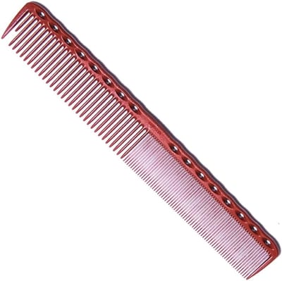 Professionele Kam - Haarstyling Tool - Gedetailleerd Knippen - Precisie Tandontwerp - 8 x 5 x 5 cm - Rood