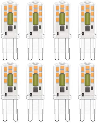Energiebesparende G9 LED-gloeilamp 3W - Warm Wit 3000K - 8 Stuks
