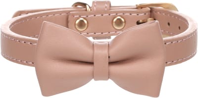 Flamingo - Hond Halsband met strik Nela Roze S 29-35cm 15mm