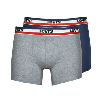 Levi's Brief Boxershorts 2-Pack Donkerblauw (navy) Grijs - Maat L - Heren