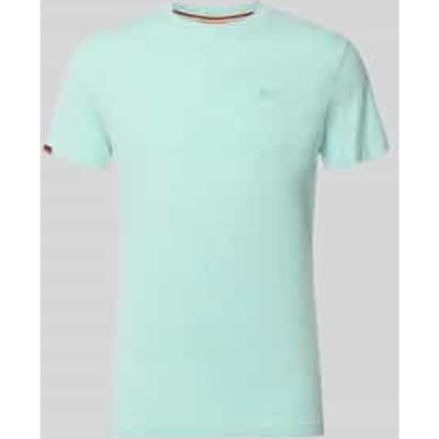 Superdry Organic Cotton Essential Logo T-Shirt Light Mint Green Marl