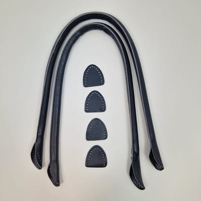 Creative Naturals handtas hengsels set van 2 zwart - kunstleer - handtas - zelf maken - complete set