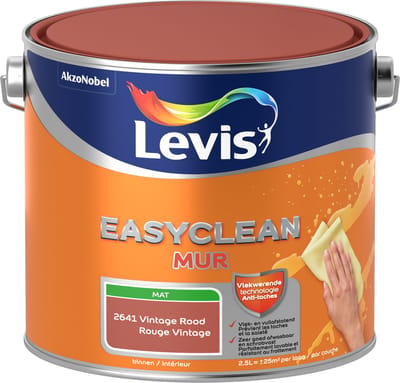 Levis - Easyclean Mur Mat - Vintage Rood - 2,5 L