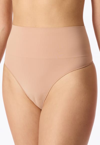 Cheeky string met hoge taille, naadloos, jersey, maple - Naadloze contourvorming 3XL