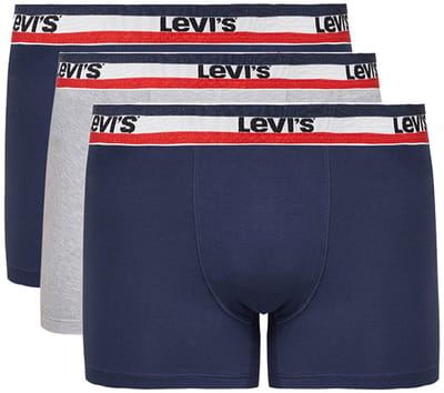 Levi's Lange short - 3 Pack 001 Grey/Blue - maat XL (XL) - Heren Volwassenen - Katoen/elastaan- 100002870-001-XL