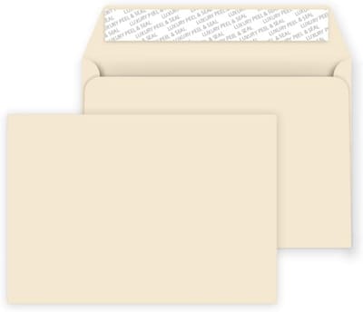 Gekleurde Enveloppen - Briefkaarten Post - Kaarten Versturen - Zelfdichtende Flap - 133x184 mm - Ivoor Peel & Seal