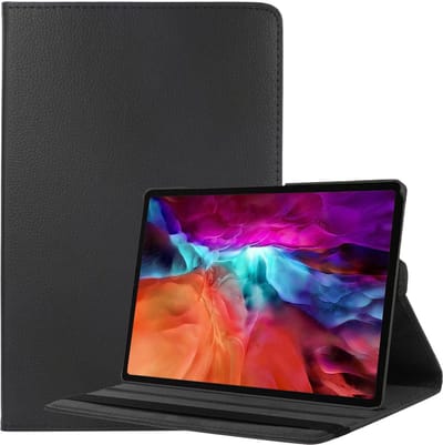 Hoes - Geschikt voor Samsung Galaxy Tab A8 - 360 Graden Draaibare Hard Cover Case - Tablet Hoesje Draaibaar - Zwart