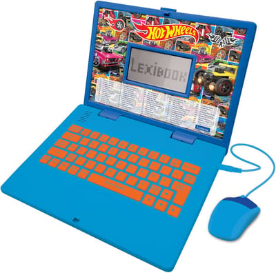 Hot Wheels Tweetalige Educatieve Laptop – 124 activiteiten in het Engels en Frans