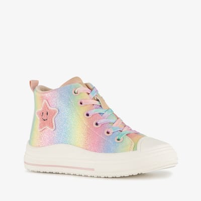 Blue Box meisjes regenboog sneakers - Roze - Maat 26