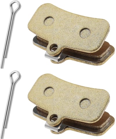 Dailygoods- Fietsschijfremblokken Goud - Compatibel met Shimano Saint BR-M810/M820/Zee BR-M640 - Gesinterd Metaal - 2 Paar - Hittebestendig - Lange Levensduur - Remblokken