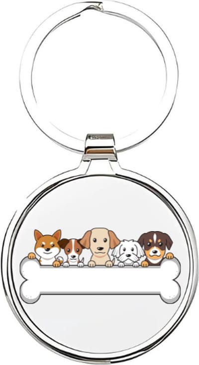 Akyol - puppy Sleutelhanger - Honden - hondenliefhebbers - honden - dieren liefhebbers - puppy's - huisdieren sleutelhanger - hondenpoot - love my dog - hond - labrador - herdershond - border collie - dog - 4 x 7,5 CM
