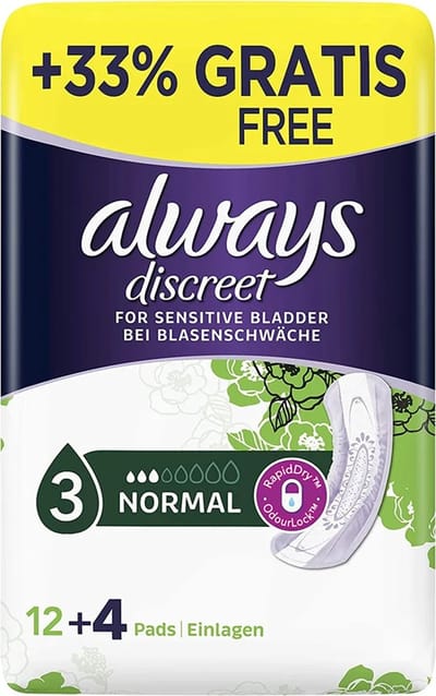 Always Discreet Maandverband 2 X 12+4 Einlagen
