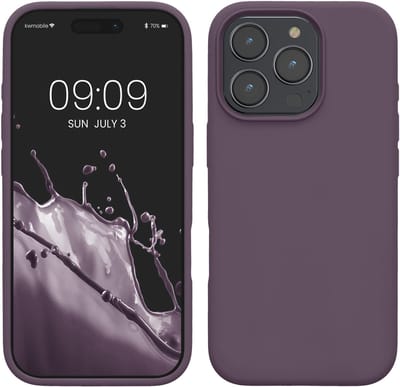 kwmobile telefoonhoesje geschikt voor Apple iPhone 16 Pro Max - Hoesje met siliconen coating - Smartphone case in Bleke iris