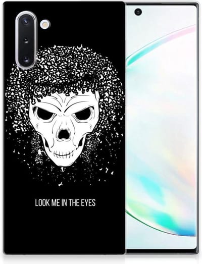 Silicone Back Case Samsung Galaxy Note 10 Skull Hair
