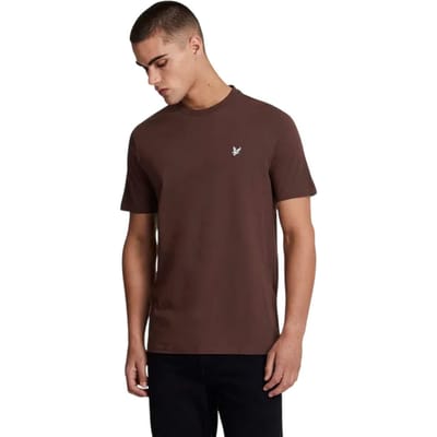 Lyle & Scott Heren Vintage Katoenen Crew Hals T-shirt (Rood)