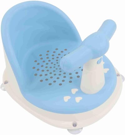 Babybadzitje - Peuterzitje - Veilig Baden - Opvouwbaar Antislip - 36 x 29 x 21 cm - Hemelsblauw
