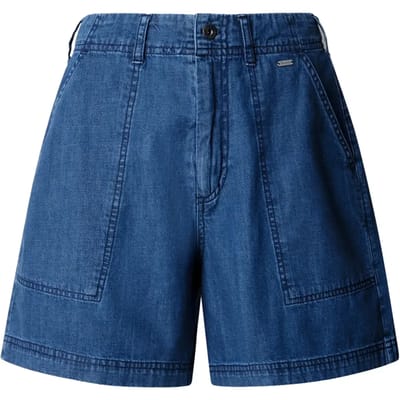 Pepe Jeans Utility Relaxed Fit Hoge Taille Denim Shorts Blauw 27 Vrouw