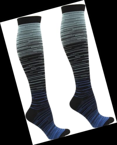 *** Sportkousen Compressiekous - Ideaal voor Sport en Vliegtuig - Maat L/XL- perfect voor hardlopen, sporten, reizen - maat L/XL - van Heble® ***