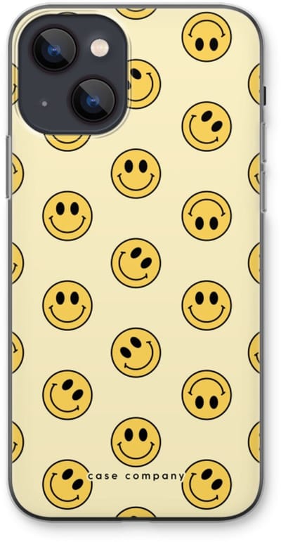 Case Company® - Hoesje geschikt voor iPhone 13 hoesje - Smiley N°2 - Soft Cover Telefoonhoesje - Bescherming aan alle Kanten en Schermrand