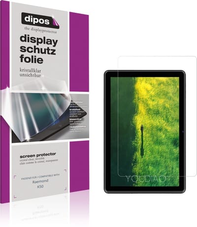dipos – 2x Beschermfolie geschikt voor Raemond K50 | Krasbestendige & heldere Screenprotector Ultra-Thin