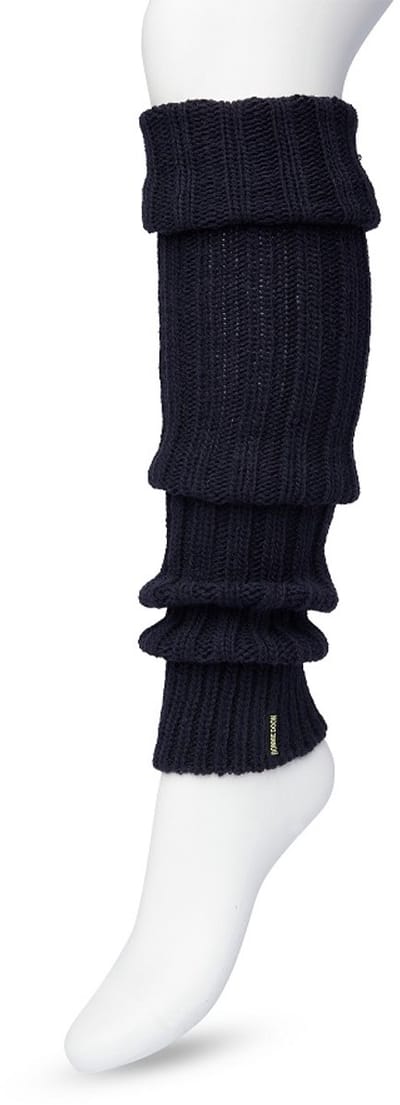 Bonnie Doon Beenwarmers Donkerblauw Unisex Onze Size - Dames en Heren - Sleever - Legwarmer - Grof Gebreid - Wol - 1 paar - Warm - Comfortabel - Donker Blauw - Navy - Mode Accessoire - BE021766.102