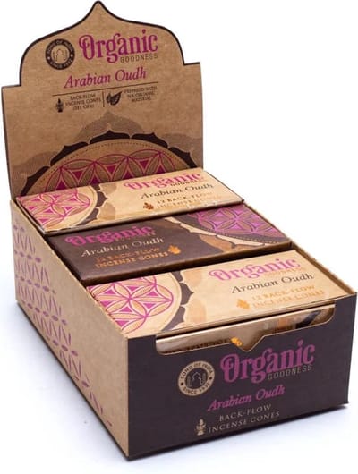 Organic Goodness - Arabische Oudh - Backflow - Wierookkegels - Song of india - doos 6 stuks