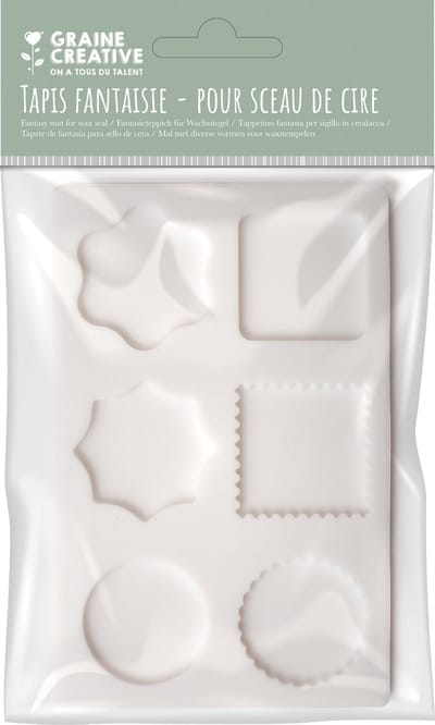 Graine Creative zegelwas stempel mallen set - 6 stuks klassiek multicolor.