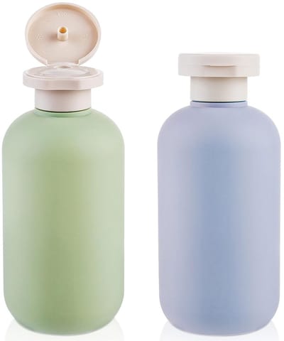 Dailygoody - Squeeze Flessen - Hervulbare Reiscontainers - Lichtgewicht en Duurzaam - Groen/Groen Blauw - Perfect voor Shampoo en Crèmes - Reisaccesso
