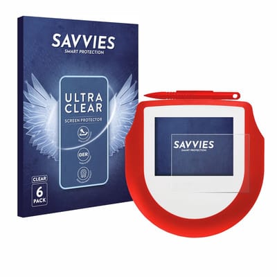 Savvies - Screenprotector voor Signotec Signature Pad Omega - Folie Beschermfolie transparant 6 Stuks