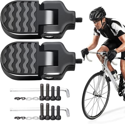 Fiets Pedalen - Vouwpedalen Achter - Veilig Fietsen - Aluminium Legering - 8 x 4 x 2 cm - Multicoloured