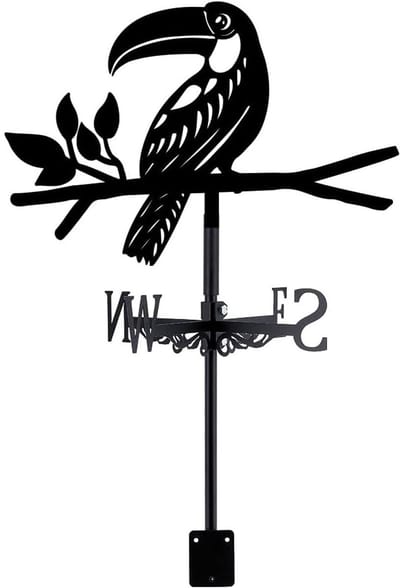 Windwijzer - smeedijzeren windwijzer - decoratief - weerbestendig - geschikt voor tuinen en daken-FXB49