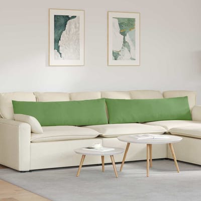 vidaXL - Zitkussens - 2 - pcs - Lichtgroen - 145 - x - 40 - cm - Corduroy - stof