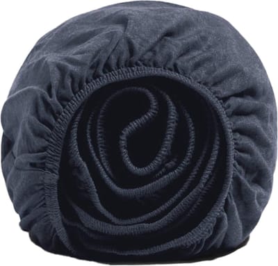 Yumeko hoeslaken jersey indigo blauw 90x200x30 - Bio, eco & fairtrade