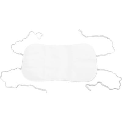 Ricinusolie Pakking Herbruikbaar Wasbaar Biologisch Katoen Ricinusolie Pakking Wrap Verstelbare Elastische Band white