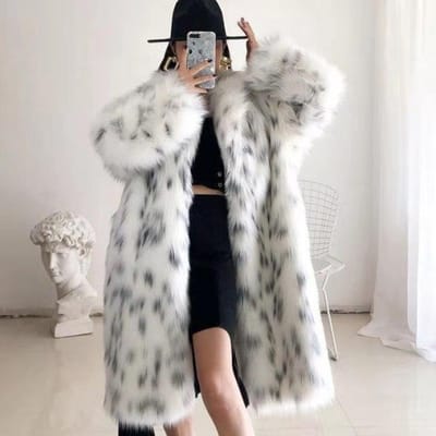 Bontjas Vrouwelijke Imitatie Vos Bontjas Koreaanse Verdikte Mode Westerse Stijl Pak L wit