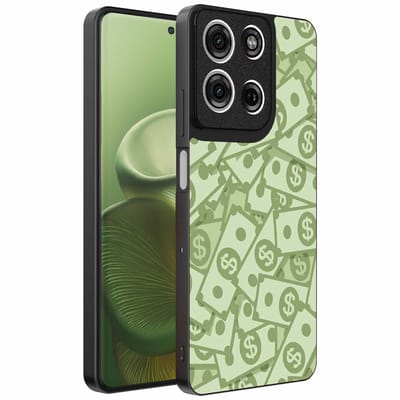 Geschikt voor Motorola Edge 60 Telefoonhoesje met Geld Opdruk - TPU Backcover Case With Money Design - Smartphonica geschikt voor Motorola Edge 60