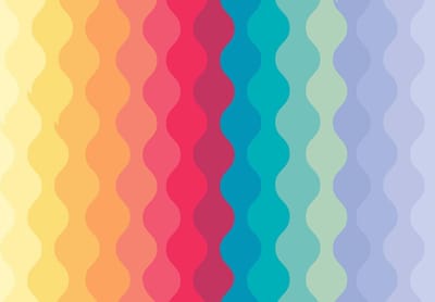 Fotobehang Modern Art Rainbow | XXXL - 416cm x 254cm | 130g/m2 Vlies