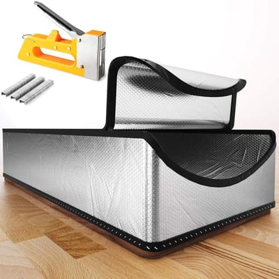 Zolderdeur Isolatiehoes - Zoldertrap Isolator - Energiebesparing Thuis - Brandwerend Materiaal - 25 x 54 x 11 Inch - Aluminium