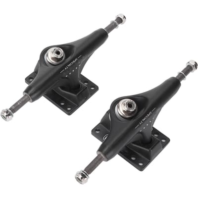 PUENTE Alliage d'Aluminium Skateboard Support Creux Pont de Skateboard à Quatre Roues Pièce black