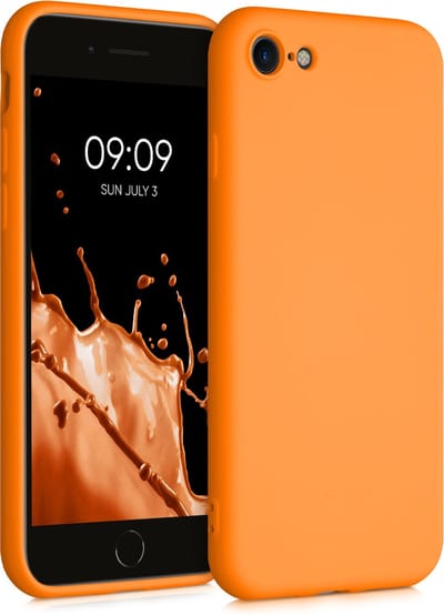 kwmobile telefoonhoesje geschikt voor Apple iPhone SE (2022) / iPhone SE (2020) / iPhone 8 / iPhone 7 - Hoesje voor smartphone - Back cover in fruitig oranje