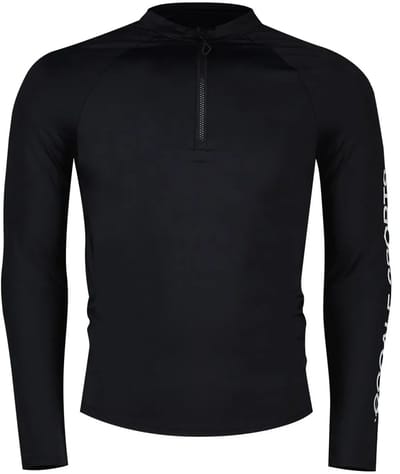 Ecoalf Nusa Rashguard Met Lange Mouwen En Halve Rits Zwart M Man,Vrouw